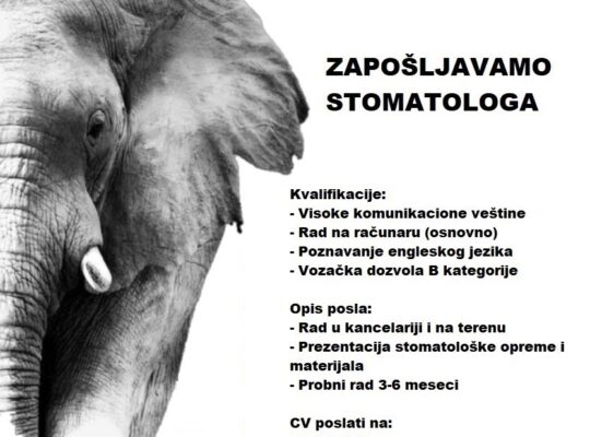 Zapošljavamo stomatologa